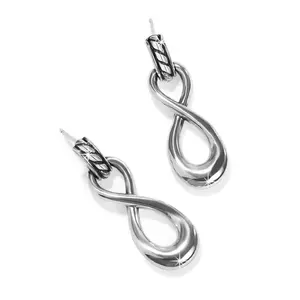 Interlok Infinity Post Drop Earring