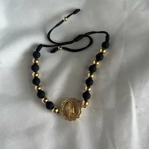 Pulsera de la virgen de Guadalupe Redonda y murano