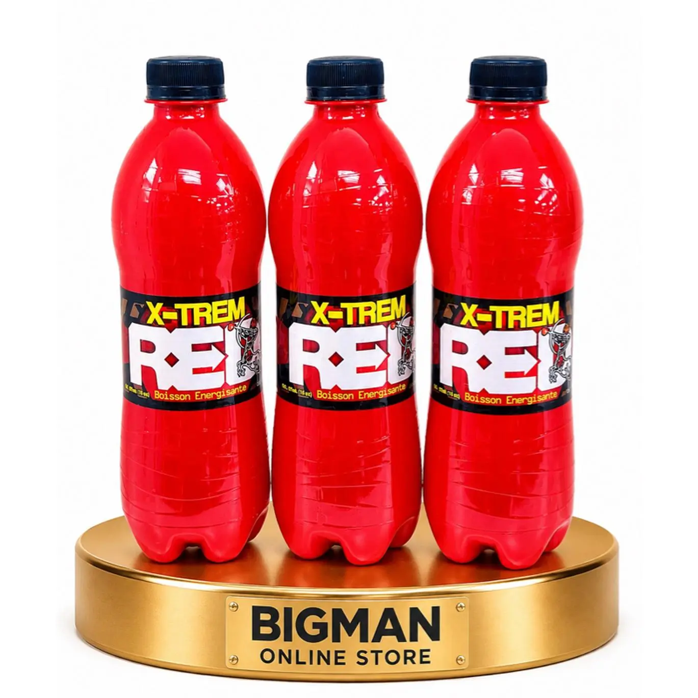 Bigman Online Store X-TREM Red Energy Drink 3 Bottles Set Refreshing & Energizing Beverage
