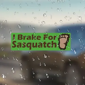 Funny Bigfoot Brake Bumper Sticker, Fun Car Decal for Vehicle Decoration, Unique Gift Idea for Auto Enthusiasts & Humor Lovers