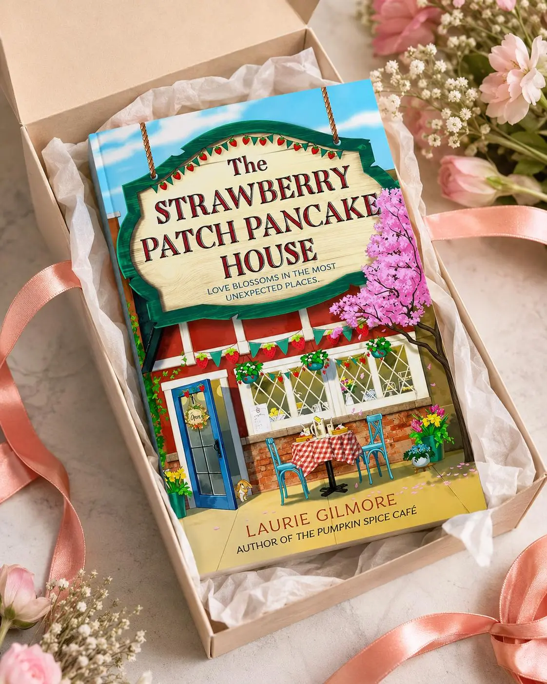 The Strawberry Patch Pancake House by Laurie Gilmore – Dream Harbor Book 4, Cozy Spring Romance, Single-Dad Small-Town Love Story, BookTok Novel  , book