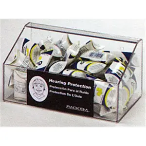 212 MAIN 60-Pair Foam Ear Plug Tray Dispenser - Lidless, Wall-Mountable Desk Organizer for Earplugs, Suitable for Table or Wall Placement (Computers & Office Equipment, Office Stationery & Supplies)