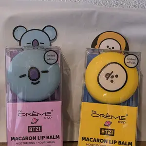 the Creme shop BT21 Macaron Lip Balm Acai Berry and Lemon Drop
