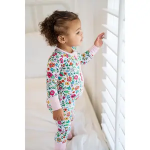 Wild Garden Zippy | Convertible Romper | Boosh Baby Bamboo Sleepwear