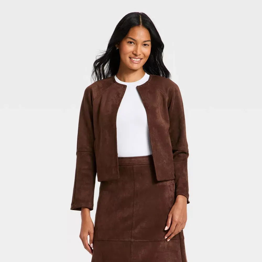 Women's Suede Jacket - A