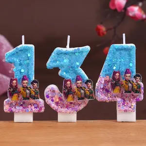 Huntrx Kpop Demon Hunters Theme Birthday Candles, Digital Shape Party Decorations, Premium Wax Holiday Candles for Birthdays, Valentine's Day, New Year
