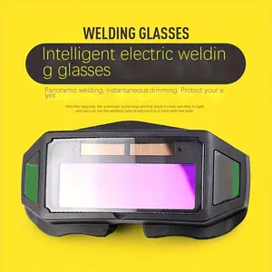 Welding goggles, automatic dimming welder protective goggles, argon arc welding welding anti strong light goggles, labor protection goggles, with 5 replaceable lenses, are the best choice for gift giving