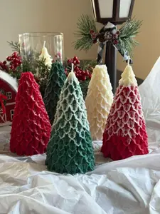 Handmade Christmas Tree Candles, christmas candle