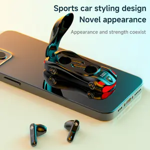 High-end, stylish sports car-style Bluetooth earphones, wireless, 2026 new model, high-quality sound, semi-in-ear, compatible with Apple and Huawei.