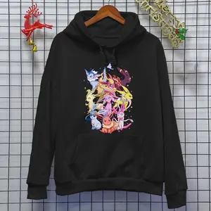 Eevee Evolution Funny Hoodie Shirt Kawaii Shirt Eevee Lover Radiance Tee Anime Shirt Gifts Cotton Menswear