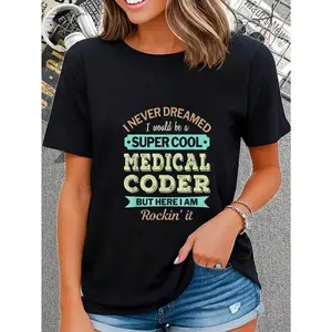 100% Cotton Medical Coder Gift Funny Appreciation T-Shirt