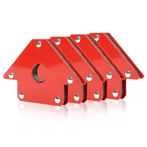 25LBS Welding Magnets Pack of 4 Welding Magnetic Holder Heavy Duty Magnetic Tools and Accessories for 45, 90, and 135 Degree Angles Super Strong Welding Magnets and Clamps