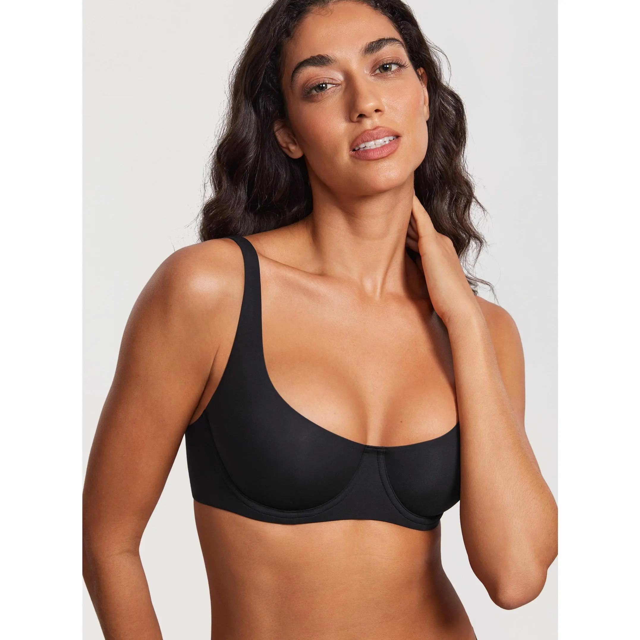 Balconette Bra Unlined Underwired Adjustable Straps Double Layer Cup Balconette Bra Unlined Underwired Adjustable Straps Double Layer Cup
