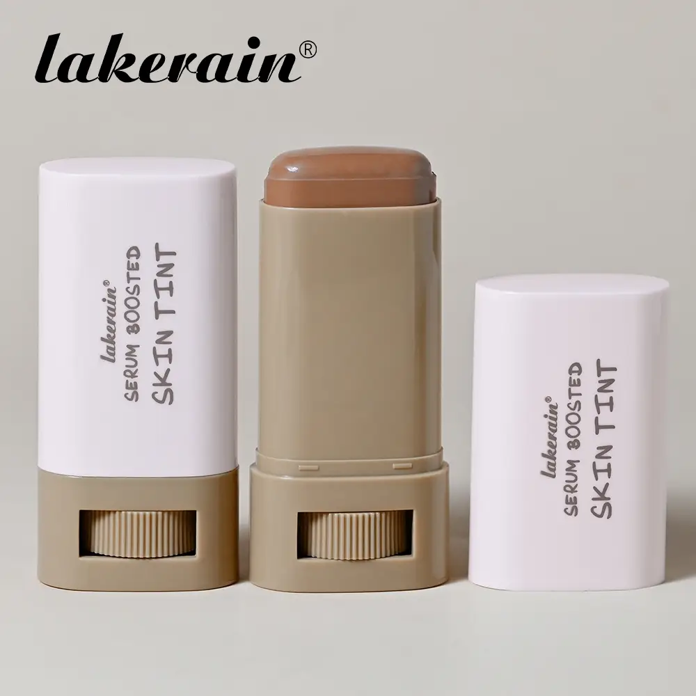 Long-lasting Solid Foundation, 2 Counts Long-Lasting Tinted Moisturizing Cream Foundation, Silky Smooth & Hydrating Concealer, Brightens & Evens Skin