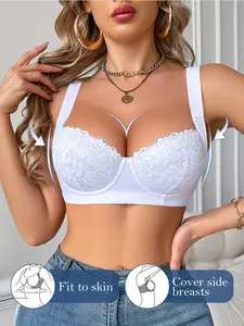 Sexy Lace Push-Up Bralette with Underwire, Breathable Comfort, Removable Pads, Adjustable Straps, Perfect for Daily Wear