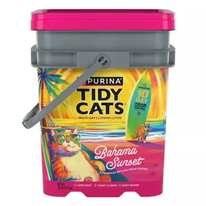 Tidy Cats Bahama Sunset Clumping Scented Low Dust Cat Litter - 35lbs Tidy Cats Bahama Sunset Clumping Scented Low Dust Cat Litter - 35lbs