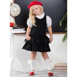 Black Tiered Girls Uniform Dress by Kids Couture catholicschooluniform Black Tiered Girls Uniform Dress by Kids Couture catholicschooluniform