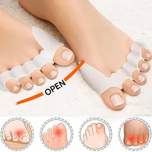2 Pcs Ultra Soft High Elastic Toe Separators, Enhance Foot Flexibility and Comfort, Ideal for Performance and Recovery