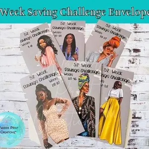 52 Week Savings Challenge Cash Envelopes | Budgeting | Savings | Challenges