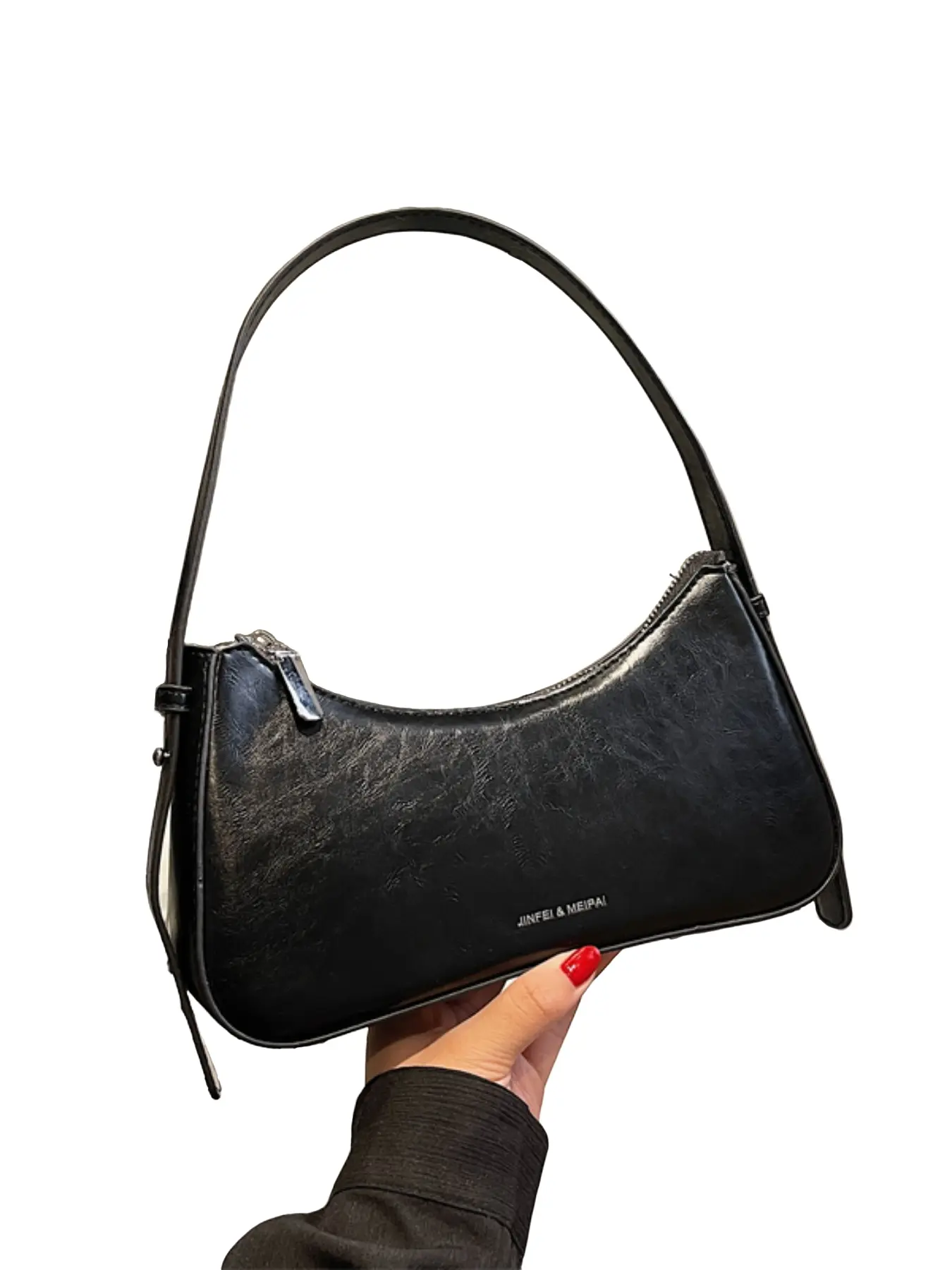 Women's Retro PU Leather Hobo Shoulder Bag, Mini Underarm Half Moon Purse, Y2K Style Clutch Tote, Casual Fashion Handbag for Daily Use, Party & Dating, Casual Crossbody Bags