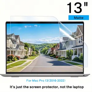 2PCS Matte Anti Glare Anti Fingerprint Screen Protector for MacBook Pro 13 Inch 2016 2022 M1 M2 MacBook Air 13 Full Cover High Sensitivity Easy Install Ultra Thin Matte Surface
