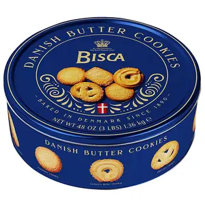 Bisca Danish Butter Cookies, 240 Cookies, 3 lb.