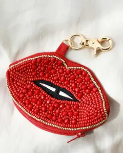 Lippy Glass Beaded Coin Purse