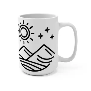MugsArtStore, Get Lost Camper Mug, Camping Coffee Mug, Nature Outdoor Hiking Camp Lover Gift 15oz Mug