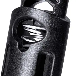 Cord Locks 35 Pcs Plastic Single Hole Spring Toggle Stopper Cord Stops Fastener Toggles Drawstrings