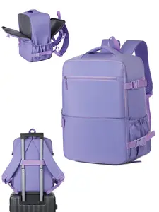 40x30x20cm Travel Bag, Expandable 30-35L Backpack, 15.6inch Laptop Backpack, Shoe Compartment, Wet Pockets, Mochila De Viaje