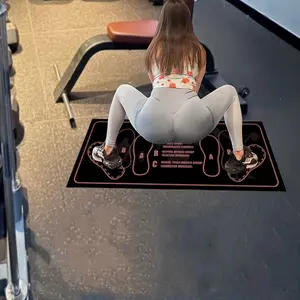 Squat Pad with Area Tracking, Non-Slip Durable Home Fitness Mat for Squats Lunges Deadlifts, Training Pad, Training Mats