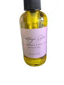 Heritage Glow Cashmere Luxe After Shower & Bath Body Oil 50G - Fast Absorbing Non-Greasy Formula for Silky Smooth Skin