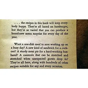 USED-The Hamburger Cookbook by ethel mayer (Unknown)