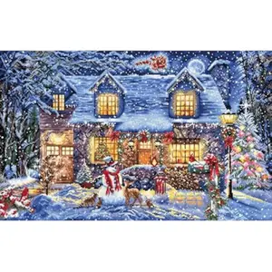 Cottage Glow - Christmas Cross Stitch Kit by Letistitch