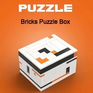 Rainbow Road Mechanic Puzzle Box Building Blocks, Classic Asiimov Colorway 8-Stage Hidden Mechanism Luban Unlock Brain Teaser Toy, Interchangeable 12 Emoji Skins & 7 World Themed Skins, DIY Assemble Educational Brain Teaser Puzzle Game