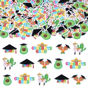1Set 2026 Mexican Fiesta Graduation Party Decorations 200Pcs Mexican Fiesta Congrats Grad Confetti for Table Class of 2026 Party Supplies for High School College Graduation