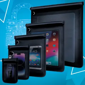 5 Pack Faraday Bags - Faraday Cage with Key Fob Protector, Fireproof Waterproof Bag EMP Proof Signal Blocker, Anti-Theft RFID Blocking Pouch for Laptops, Tablets, Phones, Car Keys, Electronics