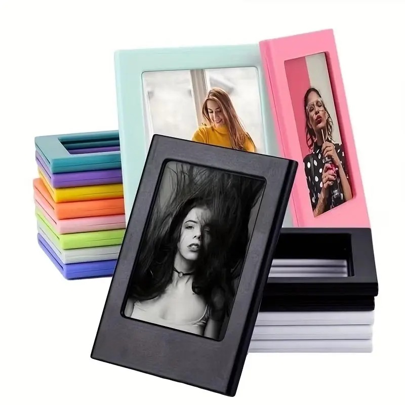 5/8pcs Color 3 Inch Magnetic Photo Frame, Picture Frame, Refrigerator Magnetic Photo Frame for Fujifilm Instax Negatives, Photo Display, Record Beautiful Moments - Office, Kitchen, Living Room, Bedroom Decoration, Valentine'S Day, Birthday, New Year Gifts