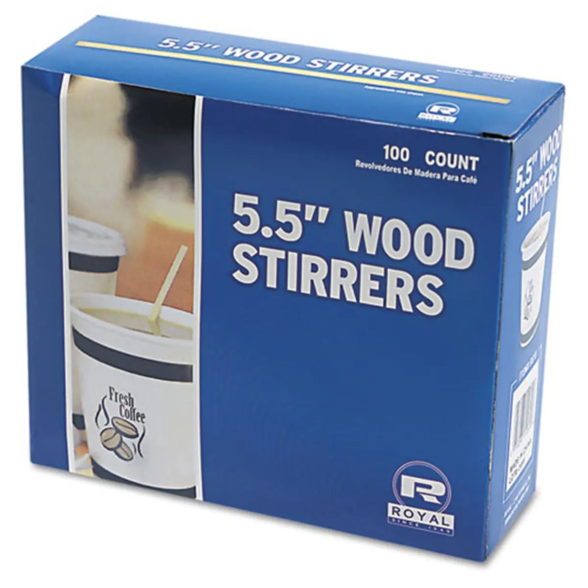 212 MAIN 5.5 in Solid Wood Stir Sticks Utensils, Plastic-Free Eco-Friendly Kitchen Fixture Accessory with Natural Look