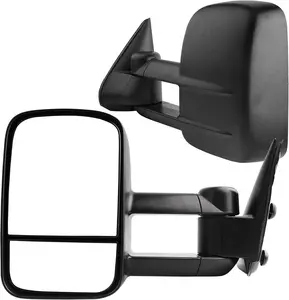OEDRO Manual Telescoping Towing Mirrors Compatible with 1999-2006 Chevy Silverado 1500 2500HD 3500HD