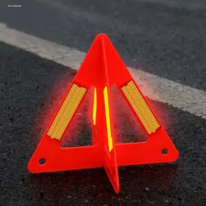 2 Piece High Visibility Reflective Car Triangle Kit Durable Plastic Rear External Accessory Car Accessories