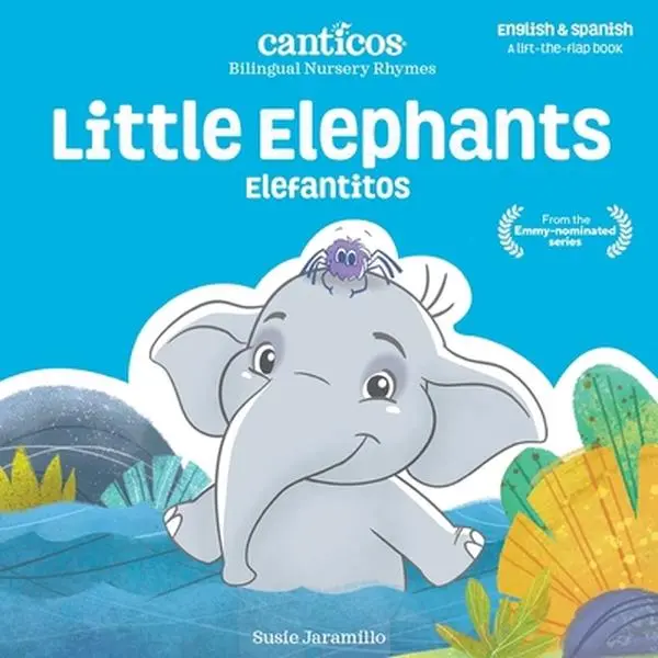 USED Book - Canticos Little Elephants / Elefantitos: Bilingual Nursery Rhymes by Jaramillo, Susie (Board book) - english
