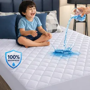 Waterproof Mattress Protector – Twin, Twin XL, Full, Queen, King, California King | Deep Pocket Fitted Cover | Breathable Soft Mattress Pad | 100% Leak Proof Bed Protector
