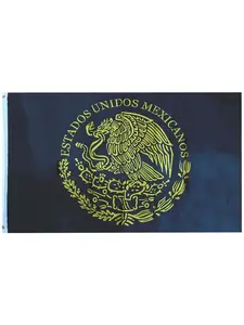 3X5 Estados Unidos Mexicanos MEXICO FLAG Black Yellow MEXICAN CARTEL Flag Banner