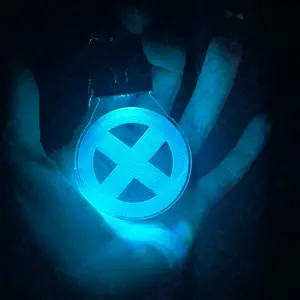 XMen Insignia LED Light Up Color Changing Keychain