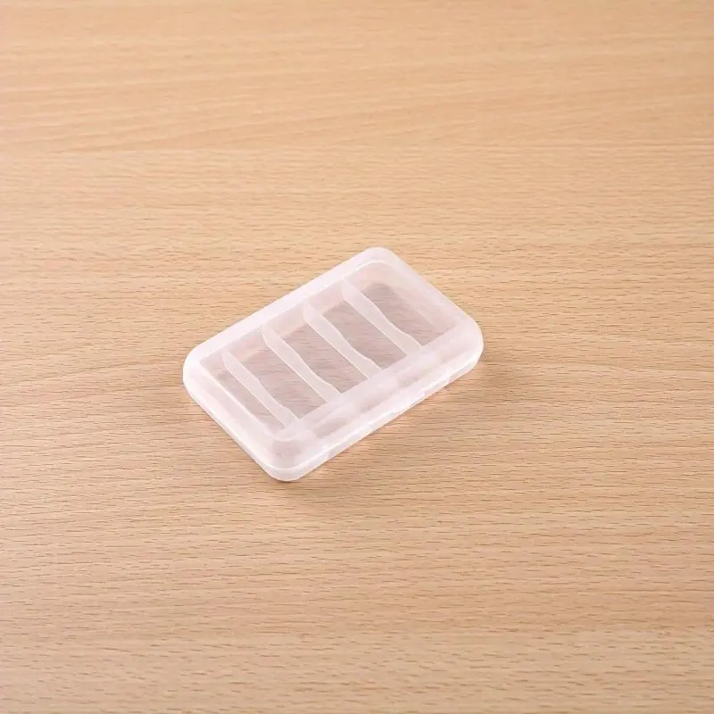 1pc Clear Plastic Storage Box with Hinged Lid - Multi Grids Organizer, Perfect for Organizing Small Items! Clear Plastic Containers Clear Storage Bins