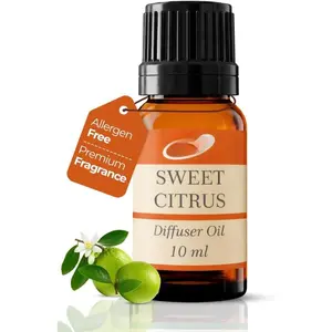Diffuser Oil 10ml (Sweet Citrus Scent) - Hotel Scent Inspired  Oil for  Types of Diffusers - , -Free, Non-Flammable - Safe for Pets &