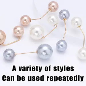 6 Counts Fashion Pearl Brooch,Meets Daily Matching Needs, Allows Sharing With Family or Friends Or Mixing Styles