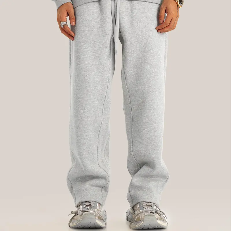 EVELLYHOOTD 600GSM Straight-Leg & Cuffed Baggy Fleece Sweatpants – Unisex Retro Streetwear for Spring Fall Winter | Soft & Cozy Fit【2026 New Drop】