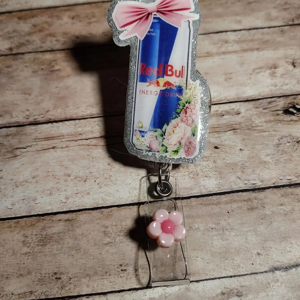 Energy Drink badge reel, retractable Cute gift